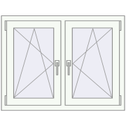 Okna skrzydłowe 1005x755 mm REHAU ENERGY-SAVING SYNEGO MD RAL 9016 Traffic white dwustronny