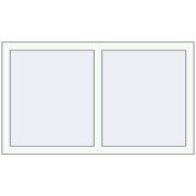 REHAU OPTIMUM EURO-DESIGN 70 1200x700 mm RAL 9016 Traffic white two-sided