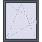 CLASICTHERM 70 1250x1450 mm ANTHRACITE_GREY_STRUKTURAL dwustronny