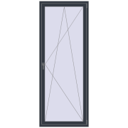 REHAU ENERGY-SAVING SYNEGO MD 900x2258 mm ANTHRACITE_GREY_STRUKTURAL two-sided