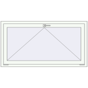 REHAU OPTIMUM EURO-DESIGN 70 1400x740 mm RAL 9016 Traffic white two-sided