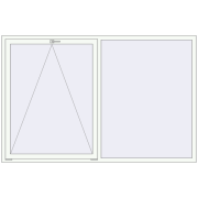 REHAU OPTIMUM EURO-DESIGN 70 2300x1500 mm RAL 9016 Traffic white two-sided