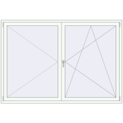 REHAU OPTIMUM EURO-DESIGN 70 2100x1450 mm RAL 9016 Traffic white two-sided