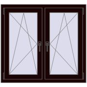 Okna skrzydłowe 1095x965 mm REHAU ENERGY-SAVING SYNEGO MD CHOCOLATE_BROWN dwustronny Okna skrzydłowe 1095x965 mm REHAU ENERGY-SAVING SYNEGO MD CHOCOLATE_BROWN dwustronny