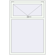 REHAU OPTIMUM EURO-DESIGN 70 1000x1500 mm RAL 9016 Traffic white two-sided