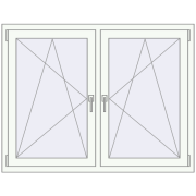 REHAU ENERGY-SAVING SYNEGO MD 1425x1040 mm CHOCOLATE_BROWN zewnętrzny