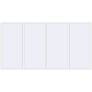 REHAU OPTIMUM EURO-DESIGN 70 3980x2080 mm RAL 9016 Traffic white two-sided