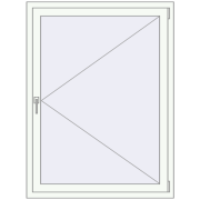 Okna skrzydłowe 1100x1350 mm REHAU OPTIMUM EURO-DESIGN 70 RAL 9016 Traffic white dwustronny