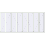 REHAU ENERGY-SAVING SYNEGO MD 5000x2300 mm RAL 9016 Traffic white two-sided