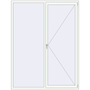 Okna skrzydłowe 1800x2350 mm REHAU OPTIMUM EURO-DESIGN 70 RAL 9016 Traffic white dwustronny