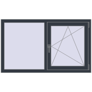 CLASICTHERM 70 1350x800 mm ANTHRACITE_GREY_STRUKTURAL dwustronny