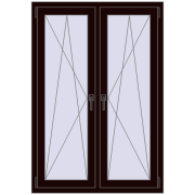 REHAU ENERGY-SAVING SYNEGO MD 1035x1460 mm CHOCOLATE_BROWN dwustronny