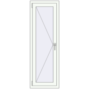 REHAU OPTIMUM EURO-DESIGN 70 500x1500 mm RAL 9016 Traffic white two-sided