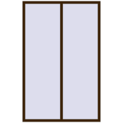 REHAU ENERGY-SAVING SYNEGO MD 1470x2280 mm DARK_OAK dwustronny