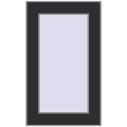 REHAU OPTIMUM EURO-DESIGN 70 300x500 mm ANTHRACITE_GREY_GLATT two-sided