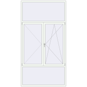 KORSA ENERGY-SAVING REHAU SYNEGO MD 1530x2910 mm