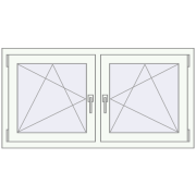 REHAU ENERGY-SAVING SYNEGO MD 1335x665 mm BLACK_BROWN zewnętrzny