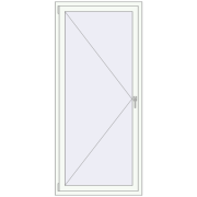 REHAU ENERGY-SAVING SYNEGO MD 900x2000 mm RAL 9016 Traffic white two-sided