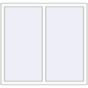 REHAU OPTIMUM EURO-DESIGN 70 1200x1135 mm RAL 9016 Traffic white two-sided