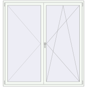 Tilt-and-Turn 1800x1900 mm KORSA ENERGY-SAVING REHAU SYNEGO MD