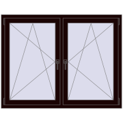 REHAU ENERGY-SAVING SYNEGO MD 1455x1145 mm CHOCOLATE_BROWN dwustronny REHAU ENERGY-SAVING SYNEGO MD 1455x1145 mm CHOCOLATE_BROWN dwustronny