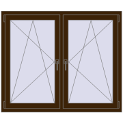 REHAU ENERGY-SAVING SYNEGO MD 1410x1130 mm DARK_OAK dwustronny REHAU ENERGY-SAVING SYNEGO MD 1410x1130 mm DARK_OAK dwustronny