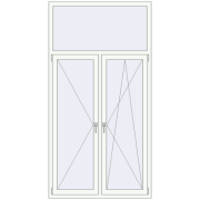KORSA OPTIMUM REHAU EURO 70 1200x2300 mm