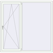 KORSA ALU STANDARD 70 1735x1700 mm KORSA ALU STANDARD 70 1735x1700 mm