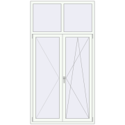 KORSA OPTIMUM REHAU EURO 70 1200x2300 mm