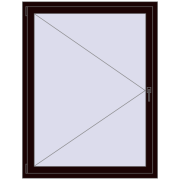 REHAU ENERGY-SAVING SYNEGO MD 1150x1500 mm CHOCOLATE_BROWN two-sided