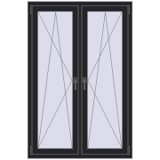 REHAU ENERGY-SAVING SYNEGO MD 1050x1600 mm BLACK_ULTI-MATT dwustronny REHAU ENERGY-SAVING SYNEGO MD 1050x1600 mm BLACK_ULTI-MATT dwustronny