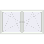 REHAU OPTIMUM EURO-DESIGN 70 1980x1120 mm ANTHRACITE_GREY_STRUKTURAL external
