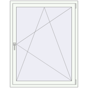 Okna skrzydłowe 1100x1400 mm REHAU ENERGY-SAVING SYNEGO MD RAL 9016 Traffic white dwustronny