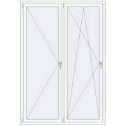 REHAU OPTIMUM EURO-DESIGN 70 1500x2200 mm ANTHRACITE_GREY_STRUKTURAL external