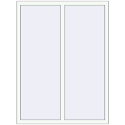 REHAU ENERGY-SAVING SYNEGO MD 1200x1600 mm RAL 9016 Traffic white two-sided
