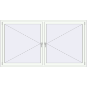 REHAU ENERGY-SAVING SYNEGO MD 2200x1200 mm GOLDEN OAK external