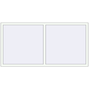 REHAU OPTIMUM EURO-DESIGN 70 1960x1000 mm RAL 9016 Traffic white two-sided