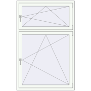 Okna skrzydłowe 1100x1700 mm REHAU OPTIMUM EURO-DESIGN 70 RAL 9016 Traffic white dwustronny