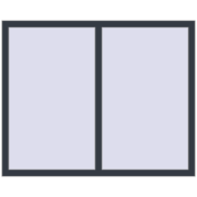 REHAU ENERGY-SAVING SYNEGO MD 1440x1160 mm ANTHRACITE_GREY_STRUKTURAL two-sided