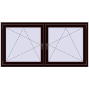 REHAU ENERGY-SAVING SYNEGO MD 1815x905 mm CHOCOLATE_BROWN dwustronny