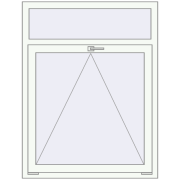 REHAU ENERGY-SAVING SYNEGO MD 1000x1300 mm RAL 9016 Traffic white two-sided