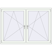 REHAU ENERGY-SAVING SYNEGO MD 1725x1190 mm BLACK_ULTI-MATT zewnętrzny