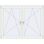 REHAU ENERGY-SAVING SYNEGO MD 1740x1340 mm BLACK_ULTI-MATT zewnętrzny