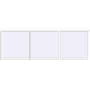 REHAU OPTIMUM EURO-DESIGN 70 3800x1250 mm RAL 9016 Traffic white two-sided