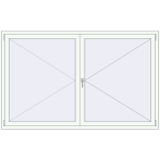 REHAU OPTIMUM EURO-DESIGN 70 2100x1310 mm RAL 9016 Traffic white dwustronny