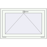 Okna skrzydłowe 1000x680 mm EPSILON OPTIMA RAL 9016 Traffic white dwustronny
