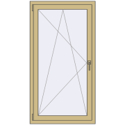 ALU STANDARD 72 800x1500 mm RAL 1000 Green beige two-sided