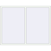 REHAU BRILLANT DESIGN 1800x1400 mm RAL 9016 Traffic white two-sided