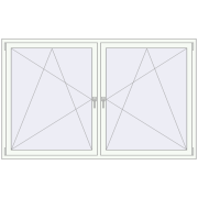 REHAU OPTIMUM EURO-DESIGN 70 2100x1300 mm RAL 9016 Traffic white two-sided