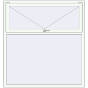 REHAU OPTIMUM EURO-DESIGN 70 1500x1600 mm RAL 9016 Traffic white two-sided